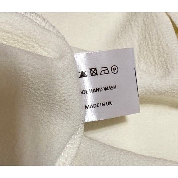 Zack London Flutter Sleeve Mini Dress Sz 6 Small White Black Contrast Trim Short - Picture 6 of 7